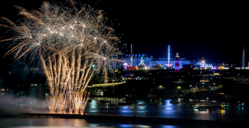 British Firework Championships on Plymouth Hoe